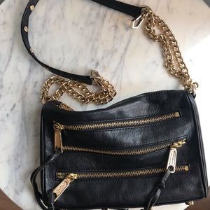Rebecca Minkoff Leather Mini Zip Crossbody Bag